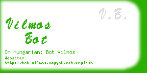 vilmos bot business card